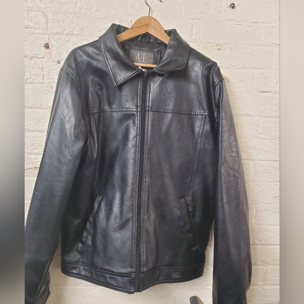 Men's leather coat